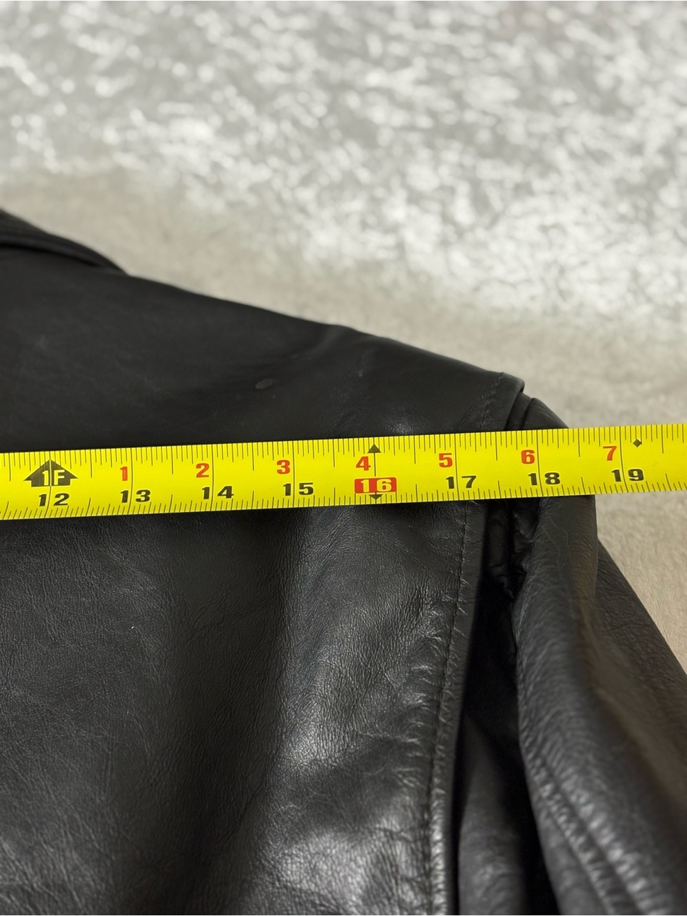 Luxurious Black Leather Biker Jacket - Picture 9 of 10